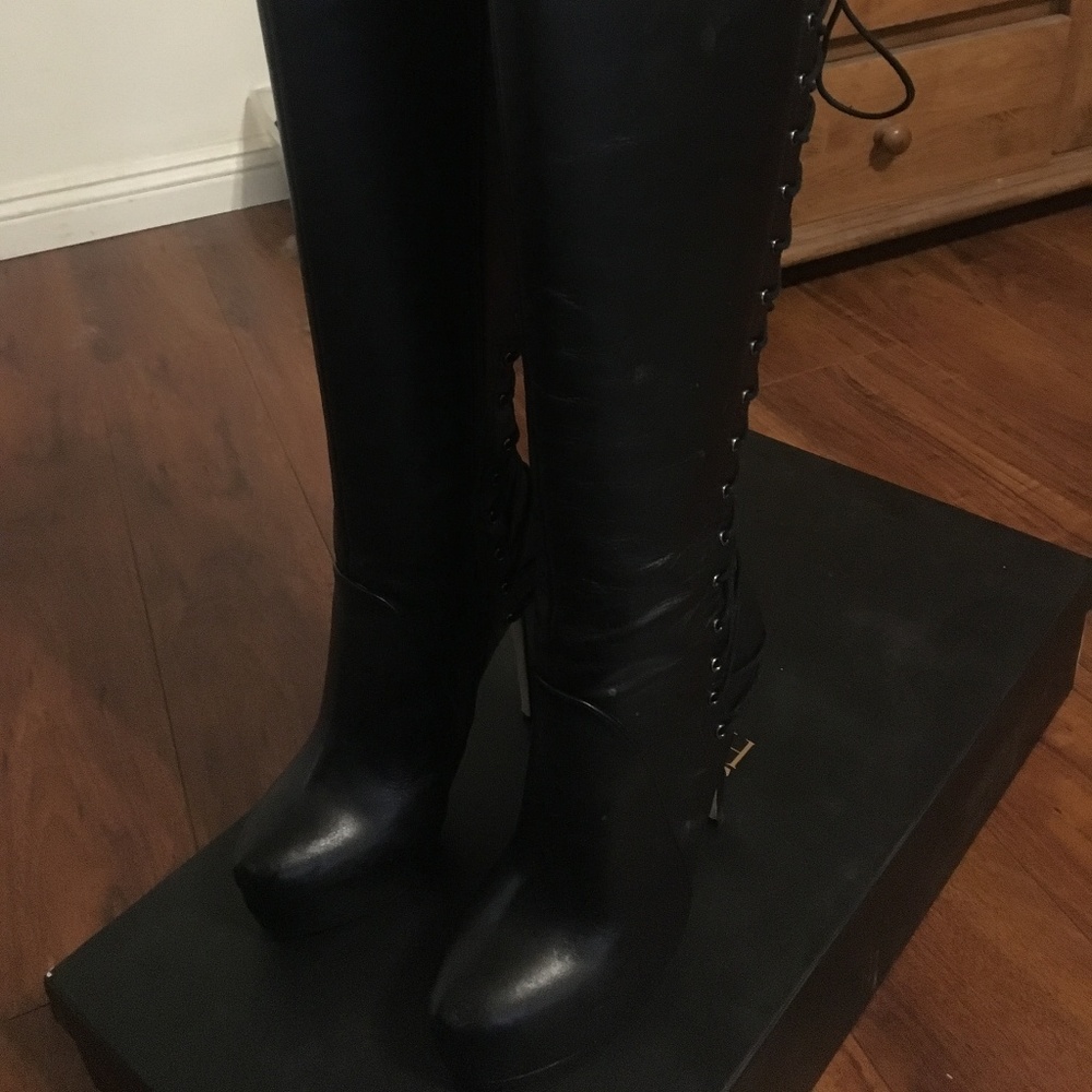 Madonna Truth or Dare Knee High Platform Boots